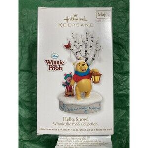 Hallmark Christmas Ornament (2011) Winnie the Pooh: Hello, Snow! • Light & Sound